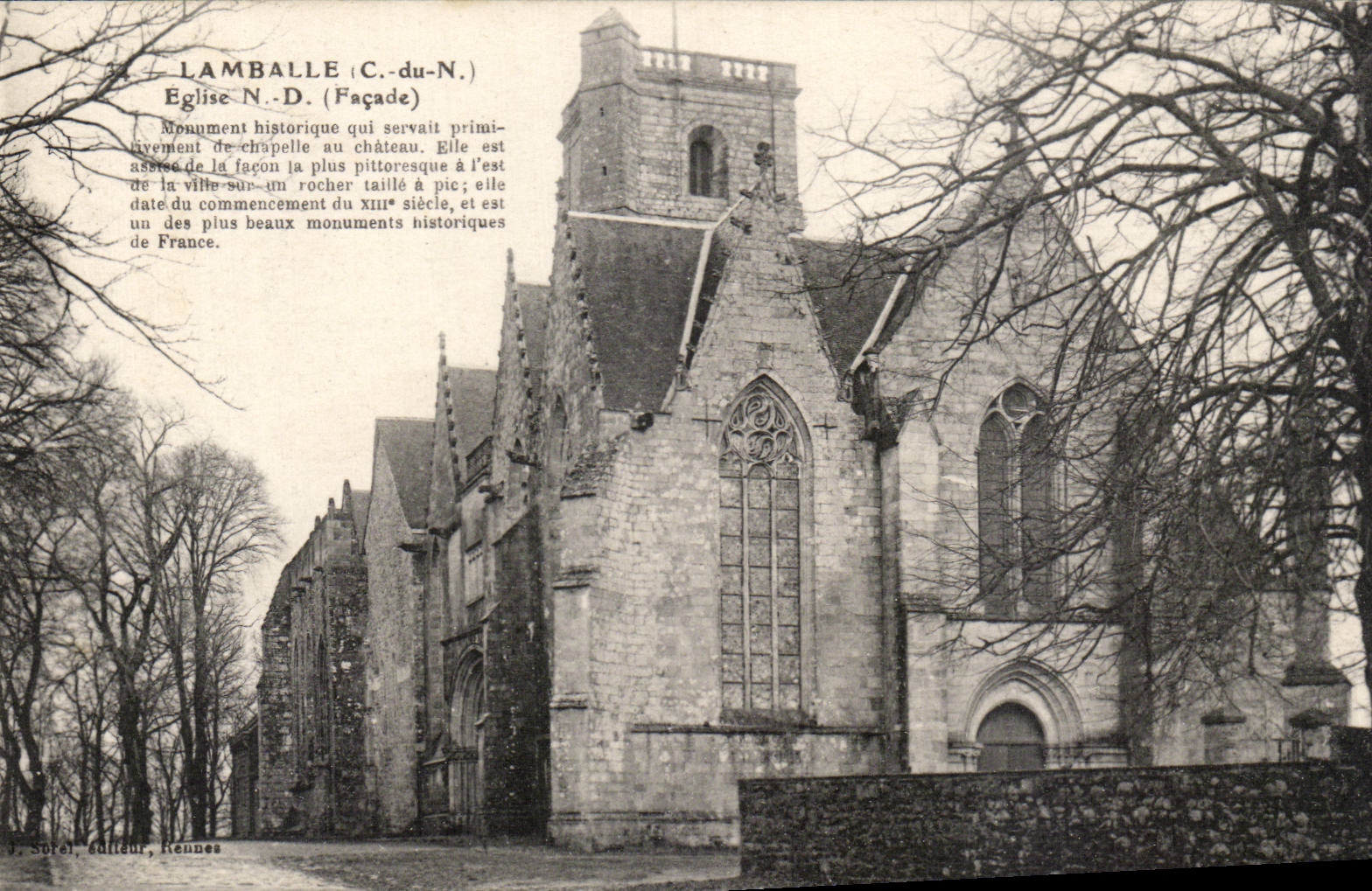 Lamballe - Notre Dame Church - CPA