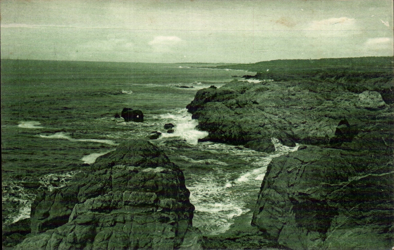 Arenas Olonne - rocas del agujero del infierno - CPA