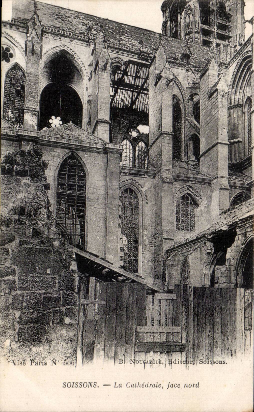 Soissons - the Cathedral - CPA