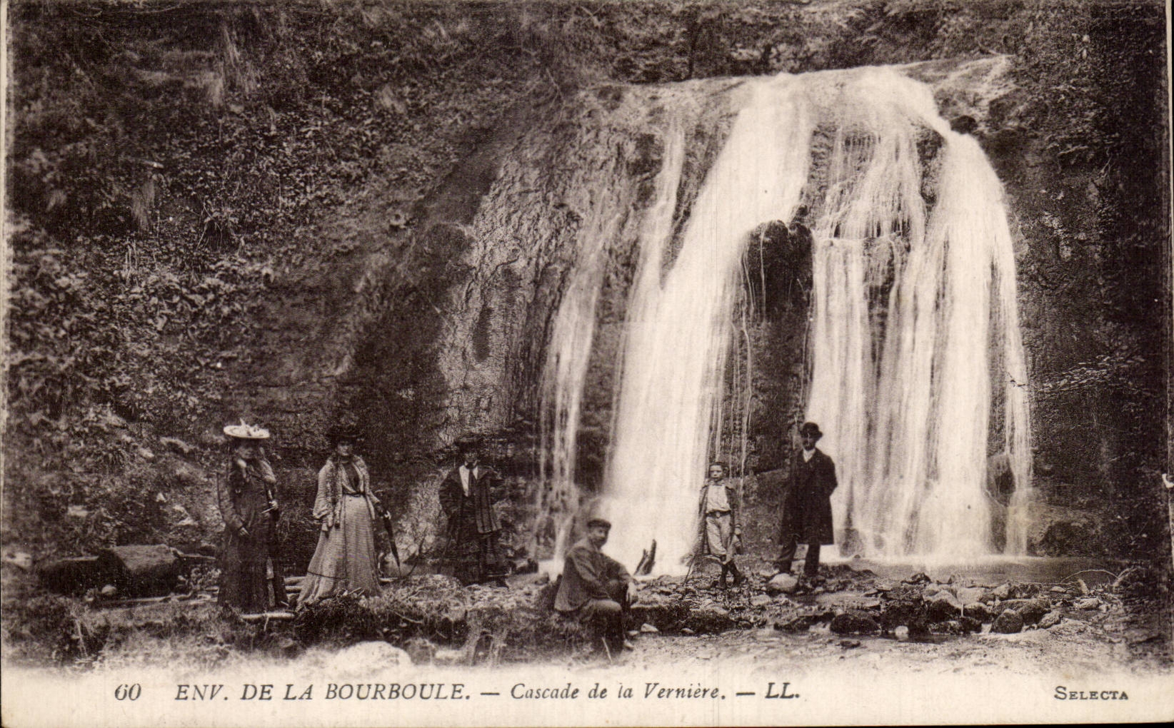 Surroundings of Bourboule - Cascade of Verniere - CPA