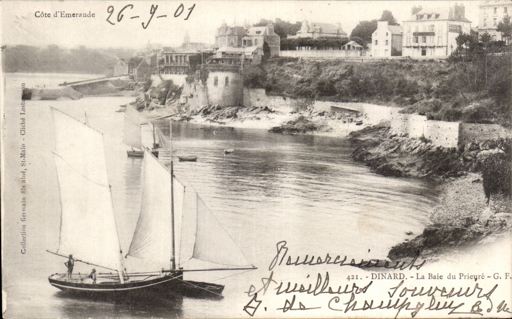 Dinard - the Bay of the Prioress - CPA