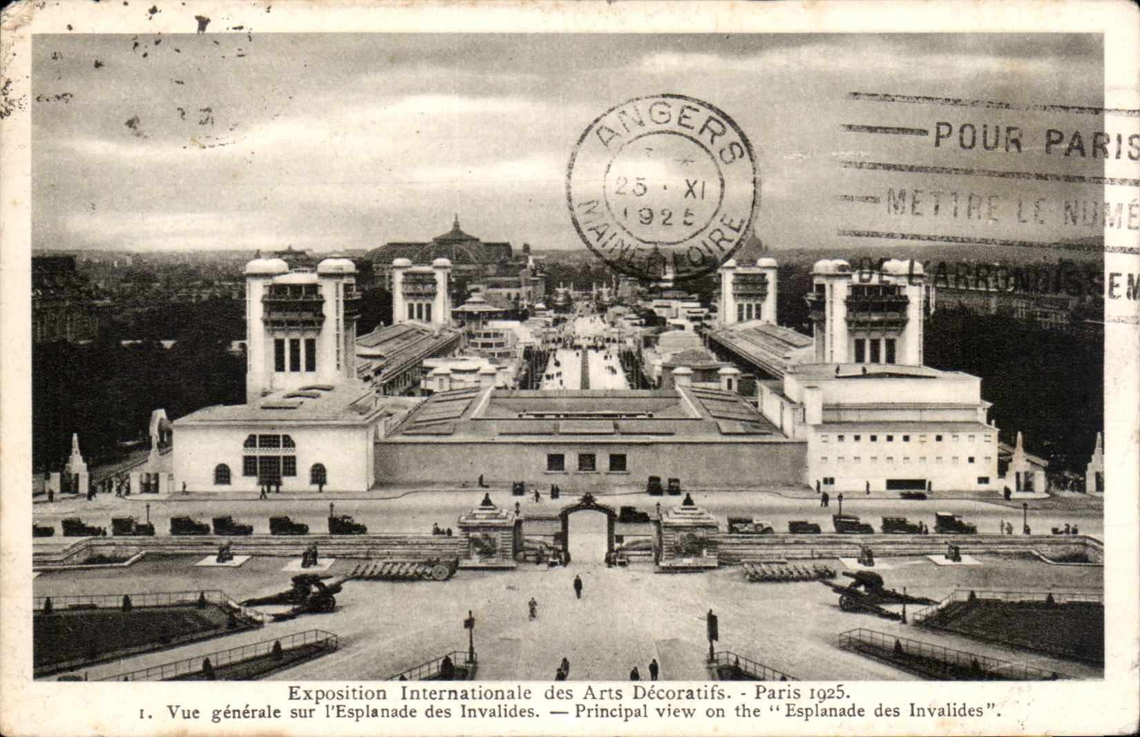 Paris - Exposition des Arts Decoratifs 1925 - Vue Generale sur l Esplanade des Invalides - CPA 