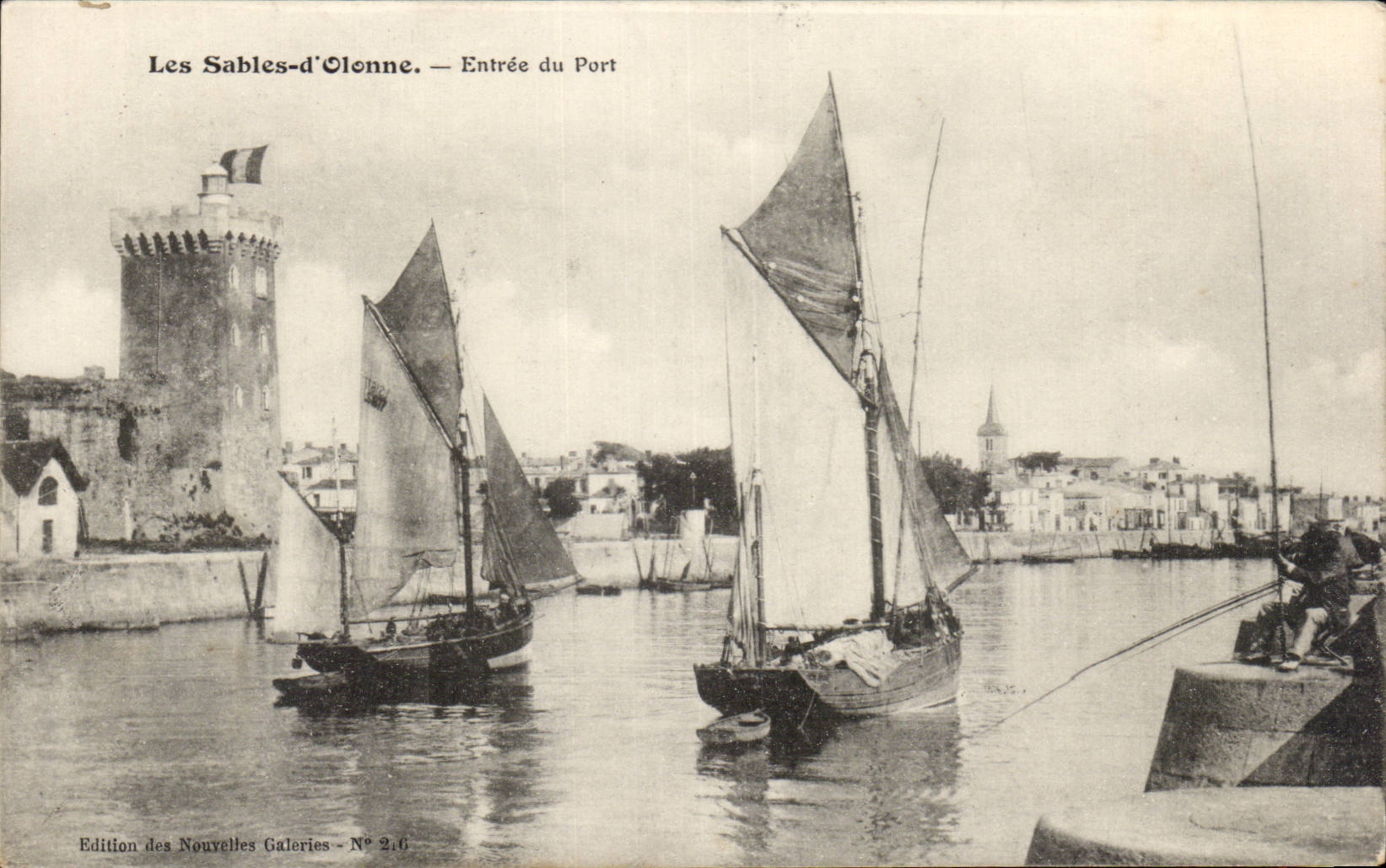 CPA Sands olonne Entrance of the port