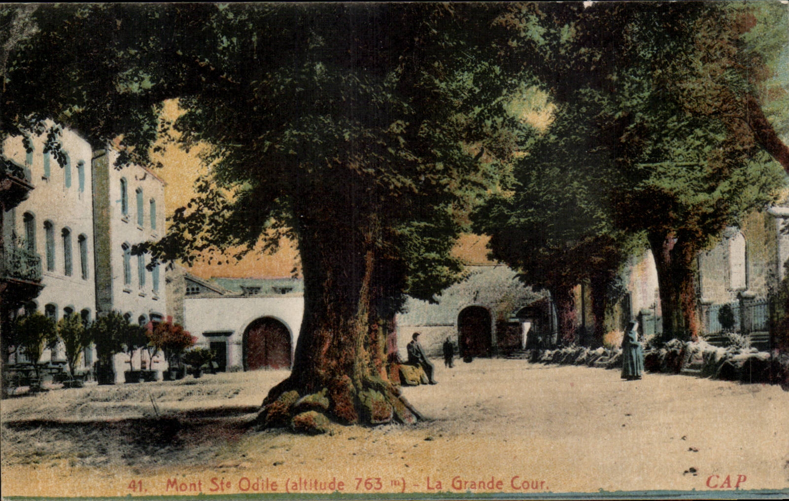 Corte grande del St Odile del montaje de CPA