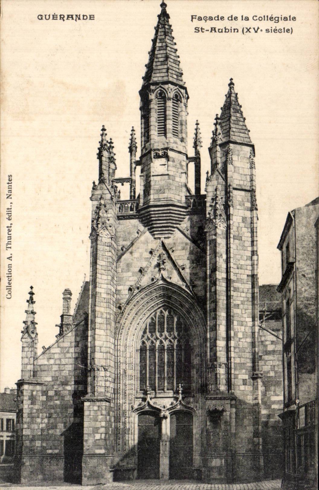 Guerande - ataque frontal del petirrojo colegial del St - CPA