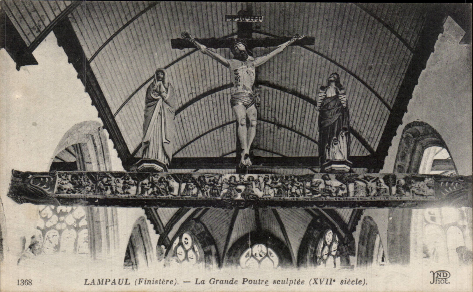 Lampaul - the Large Sculptee Beam - CPA