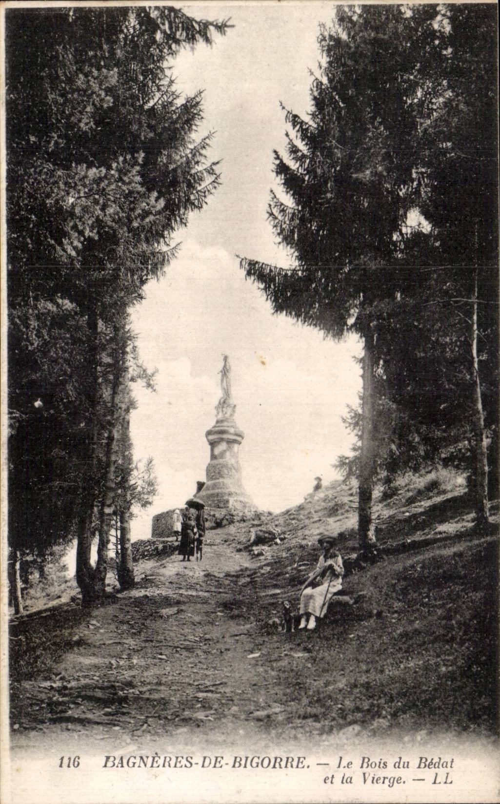 Bagneres de Bigorre - the Wood of Bedal and the Virgin - CPA