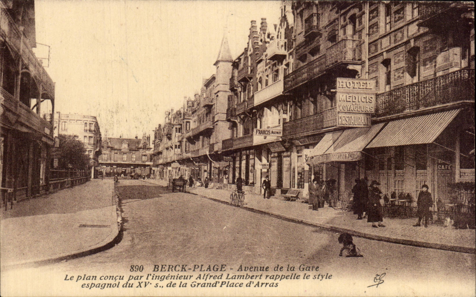Berck Beach - Avenue of the Station - CPA