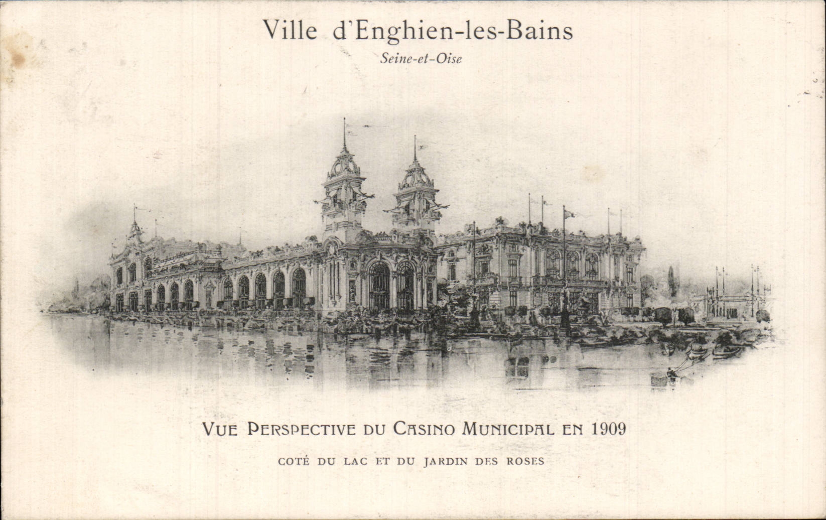 Enghien les Bains - the City in 1909 - CPA