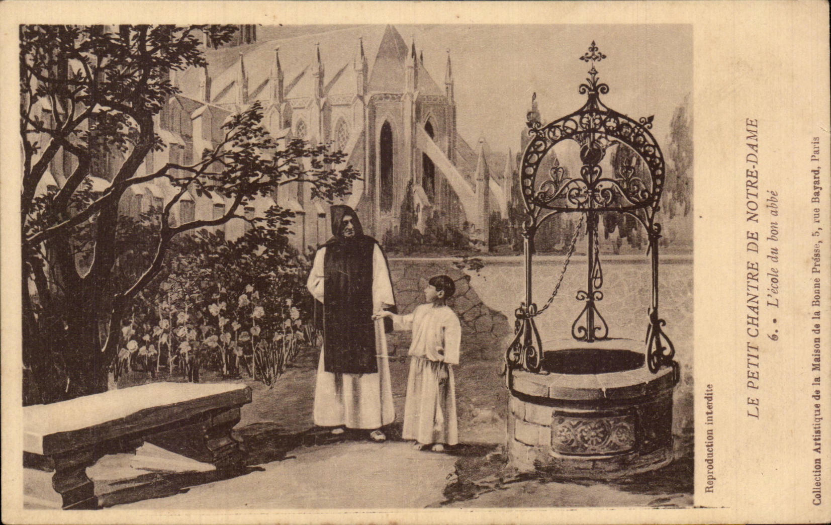 Religion - the Small Cantor of Notre Dame - School of the good abbot - CPA