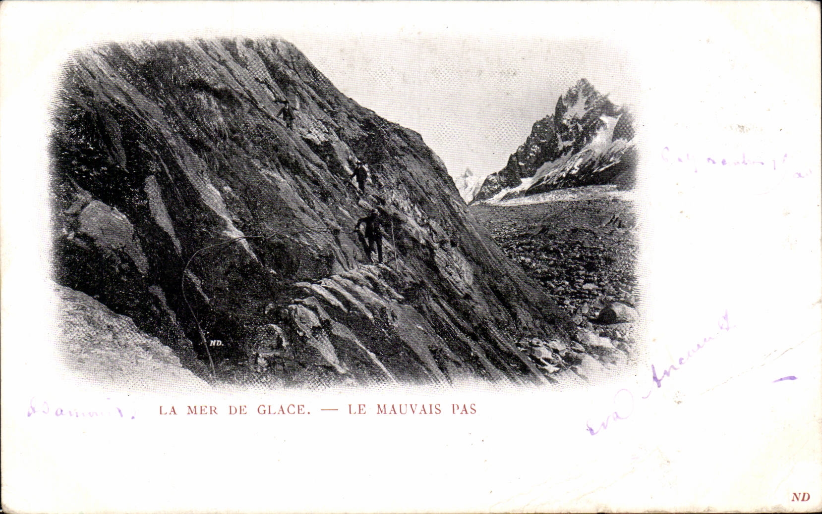 Mar del hielo - malos montaneses - CPA