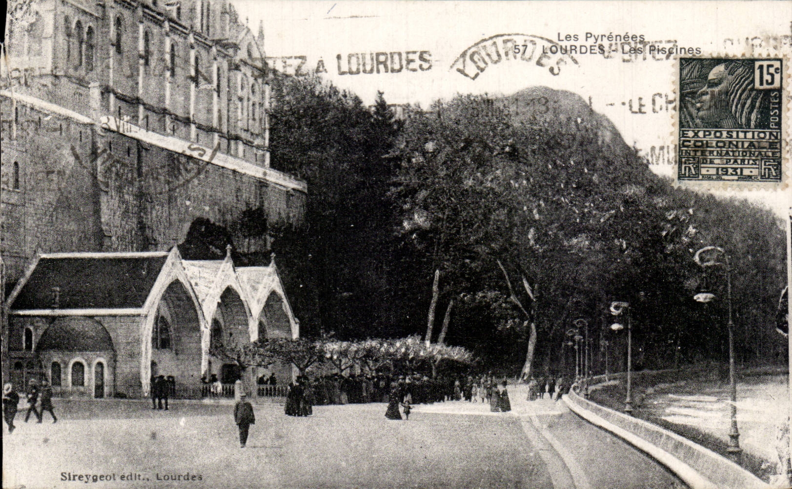 Lourdes - Swimming pools - CPA