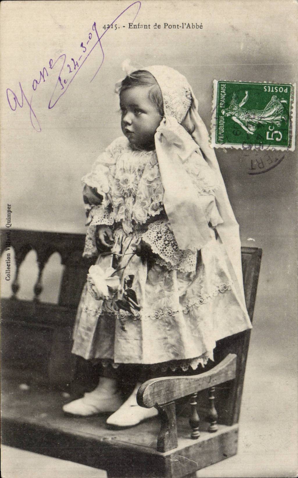 Ninos - fantasia - nino del abad del puente - nino - bebe - CPA