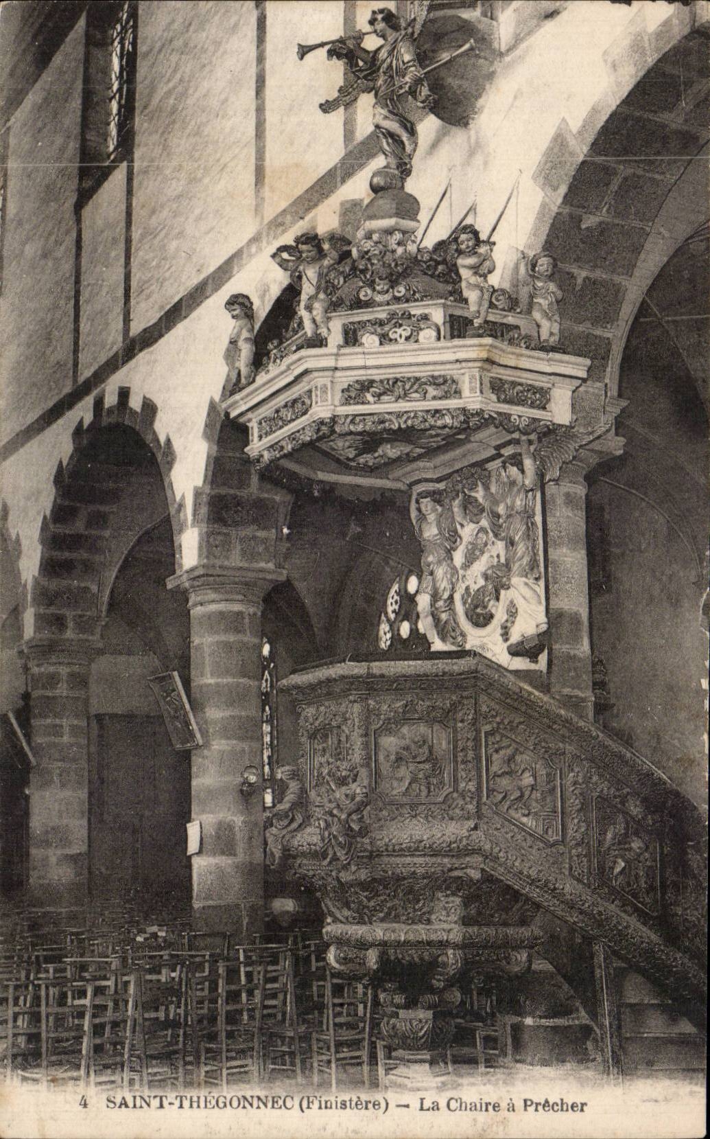 Saint Thegonnec - La Chaire a precher - CPA 