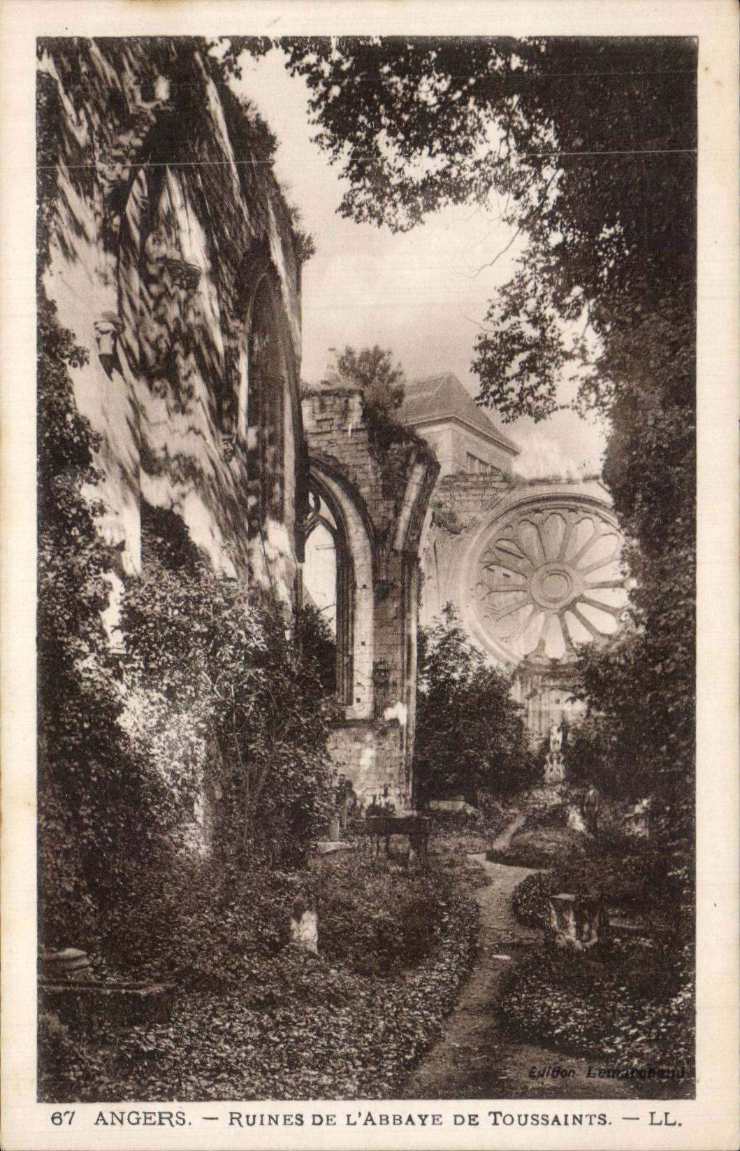 Angers - Ruins of Abbey of Toussaints - CPA