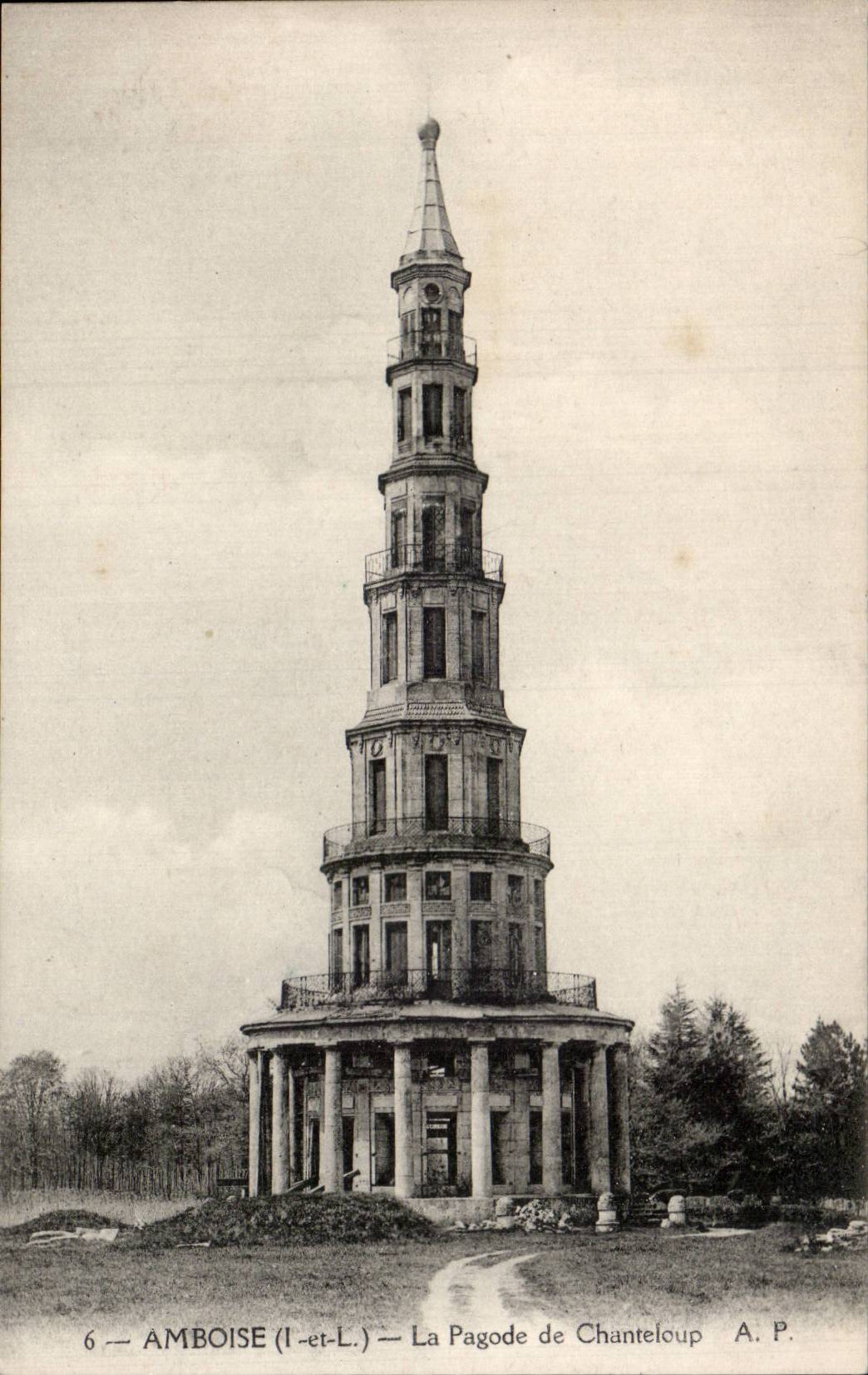 Amboise - the Pagoda of Chanteloup - CPA