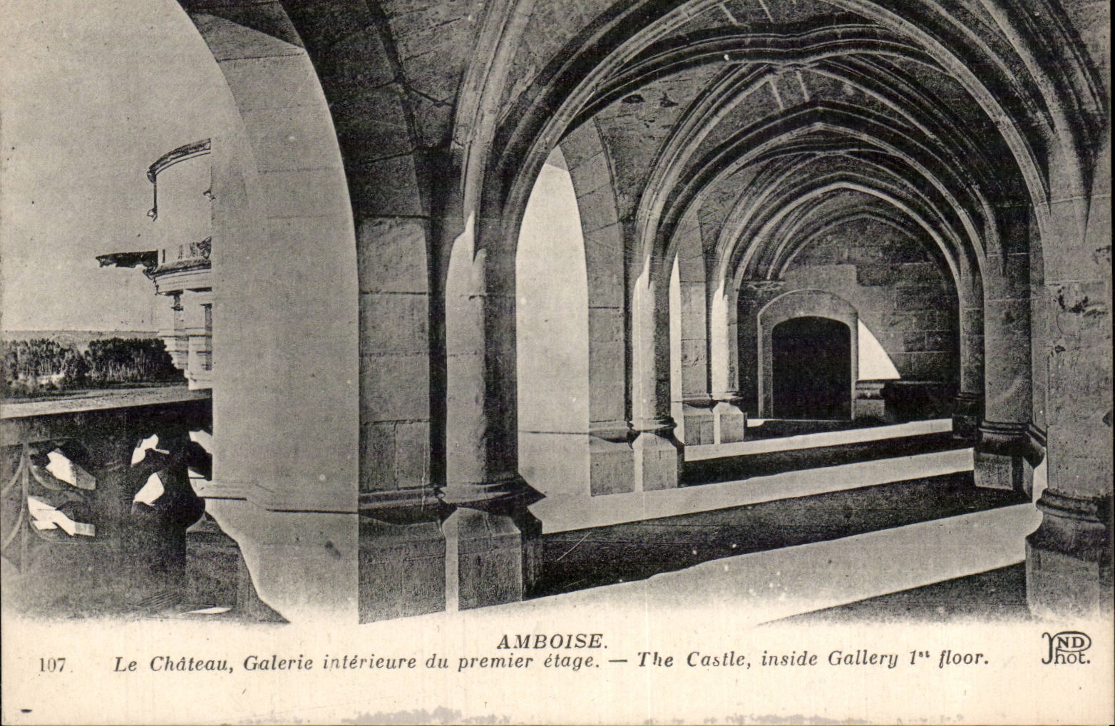CPA Amboise the castle interior gallery of the first stage