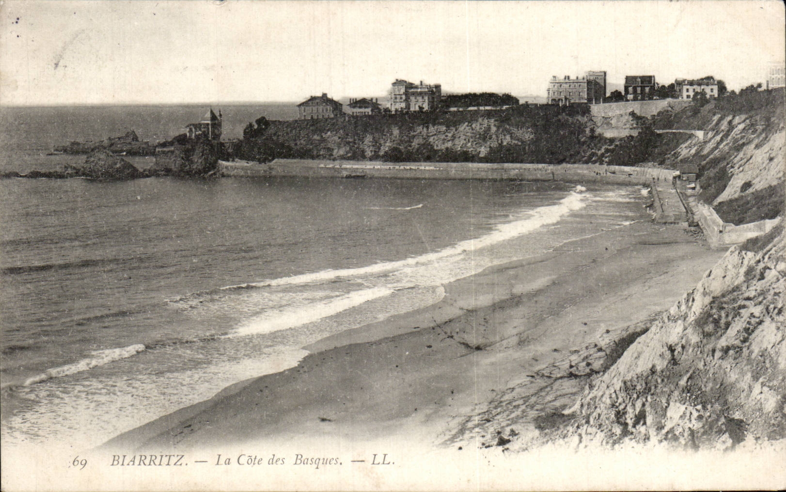 CPA Biarritz la cote des Basques
