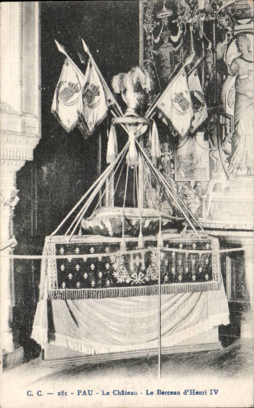 CPA Pau the castle the cradle Henri IV