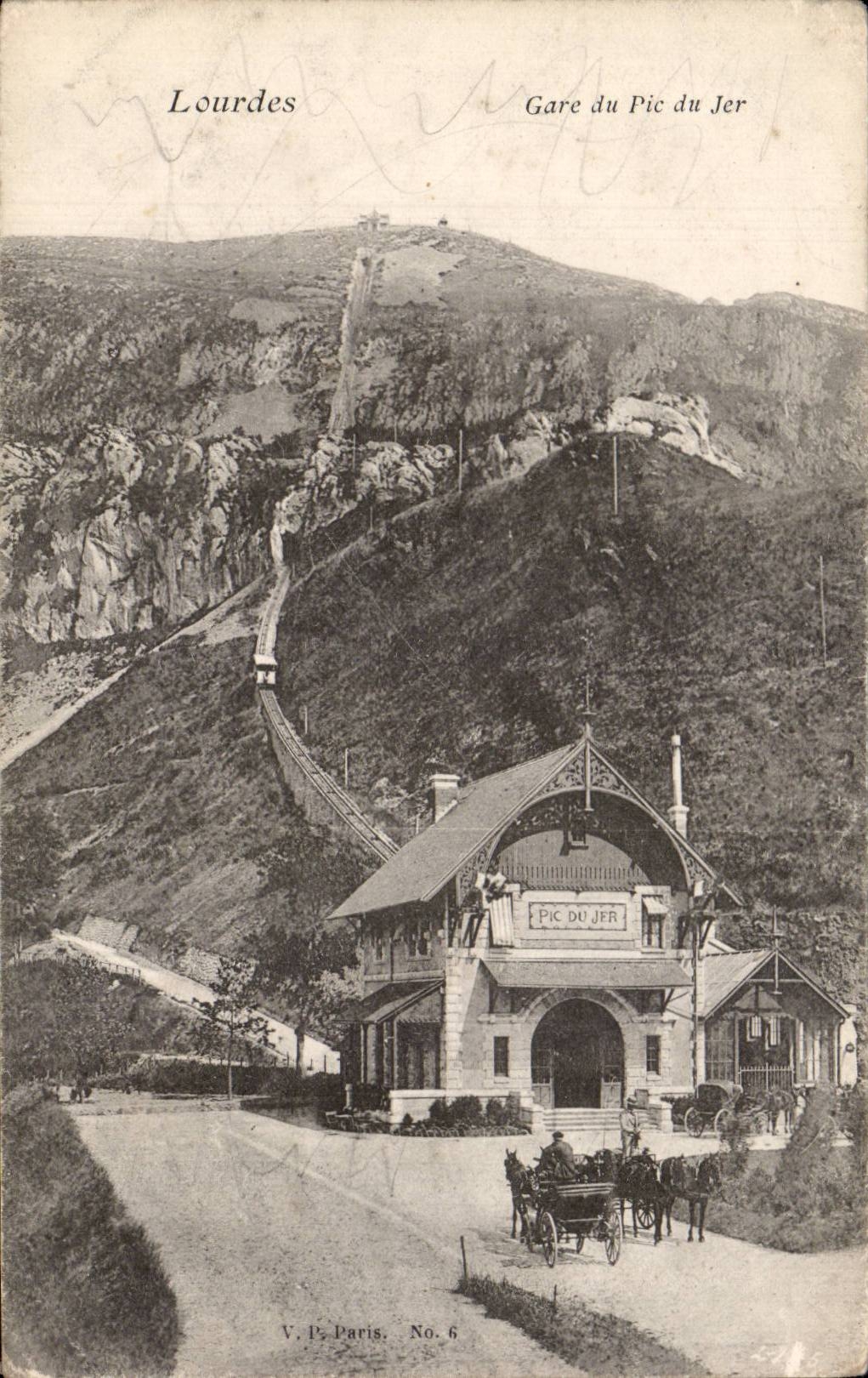 CPA Lourdes Station of the Peak of Jer