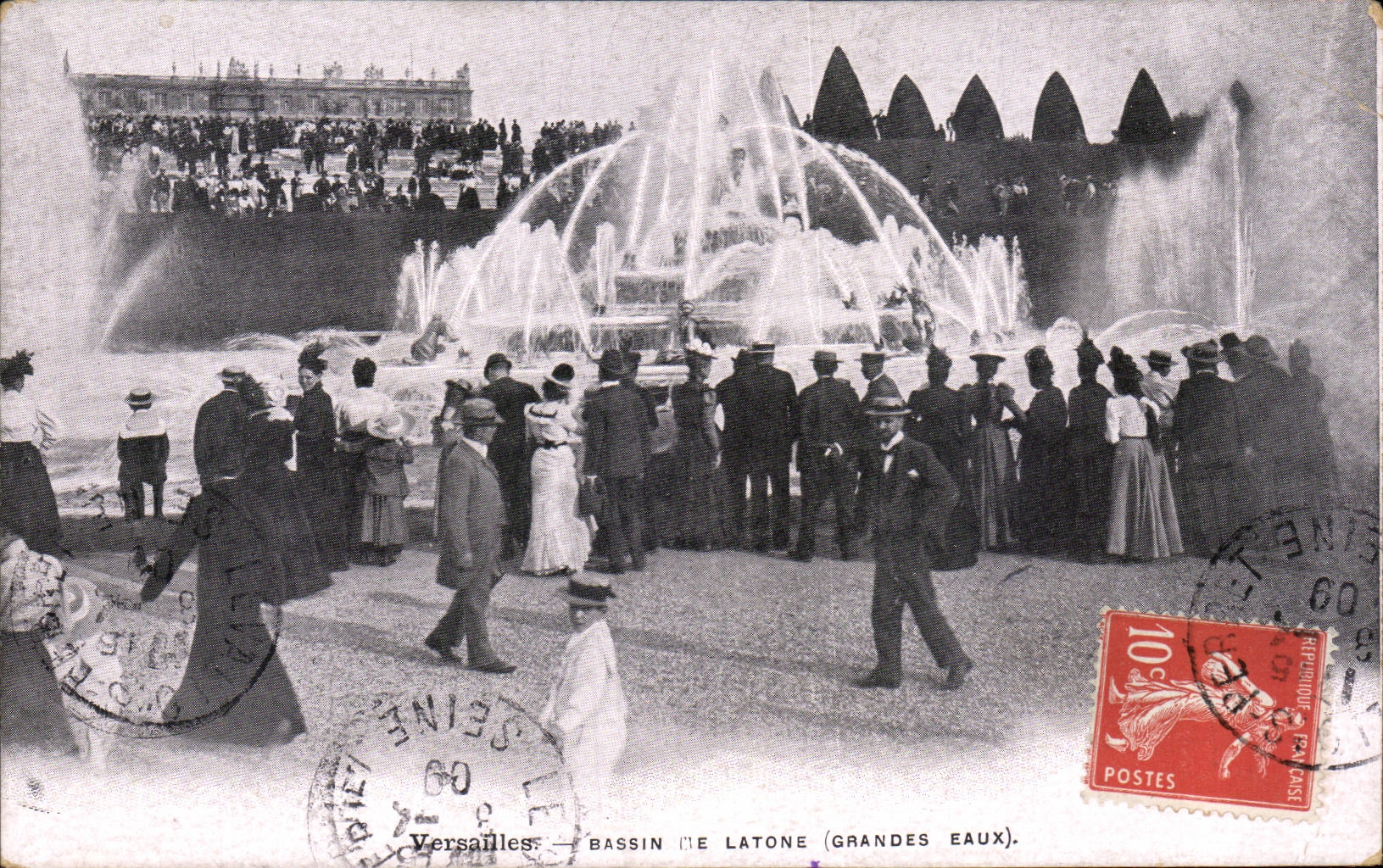 CPA Versailles Bassin de Latone (grandes eaux)
