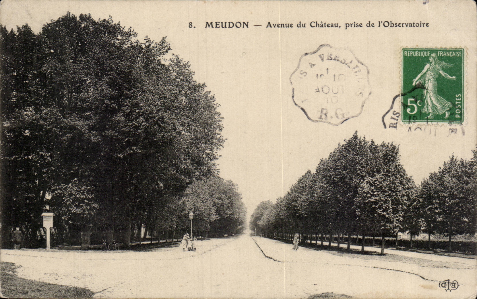 CPA Meudon que ocurrio del castillo tomado de observatorio