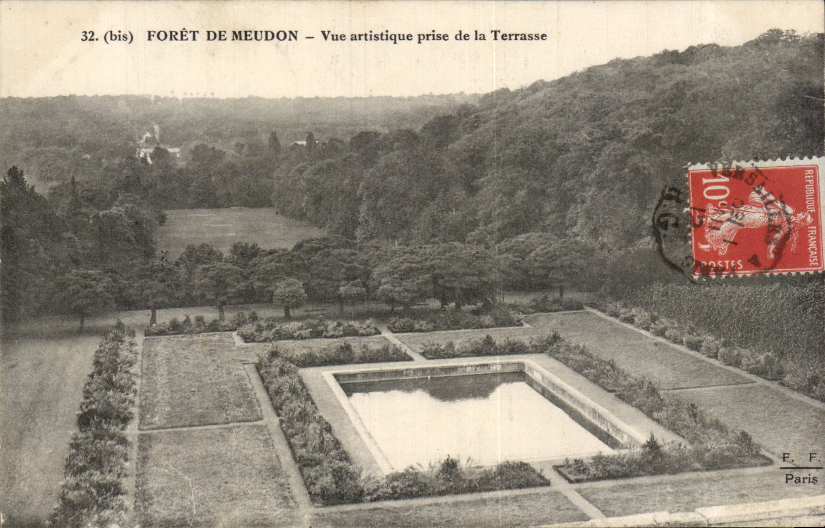 Reten artistico visto taladro de CPA Meudon de la terraza