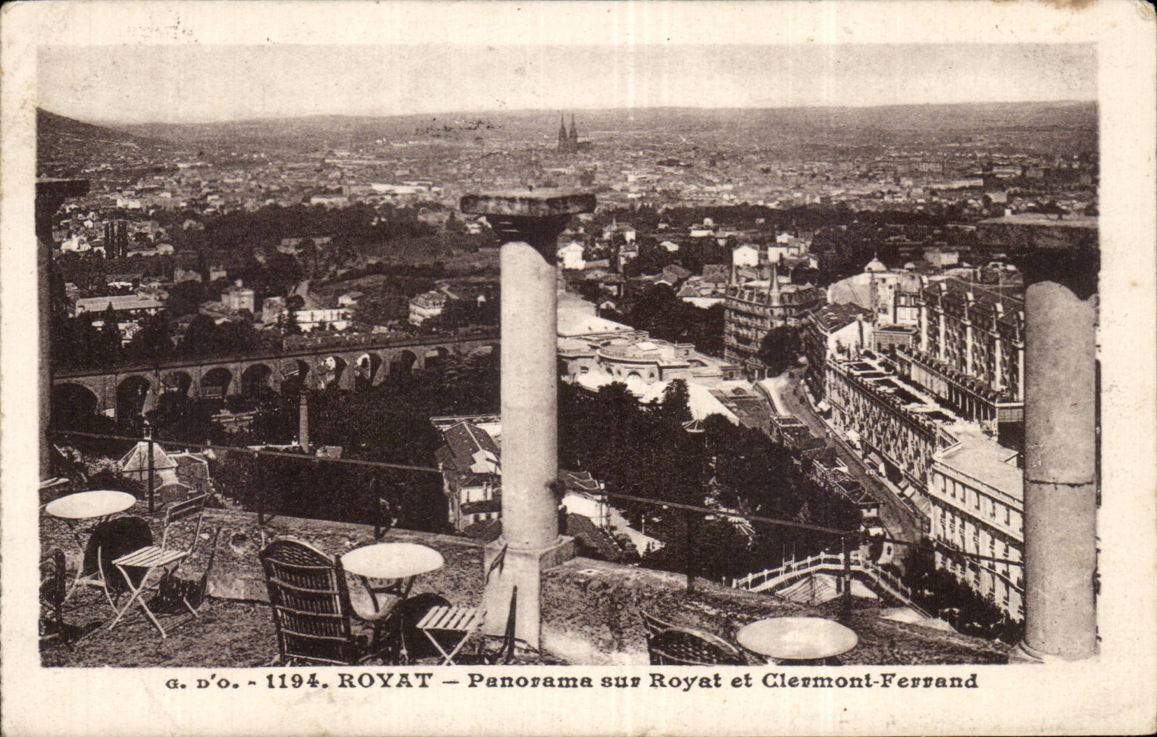 CPA Royat Panorama on Royat and Clermont Ferrand