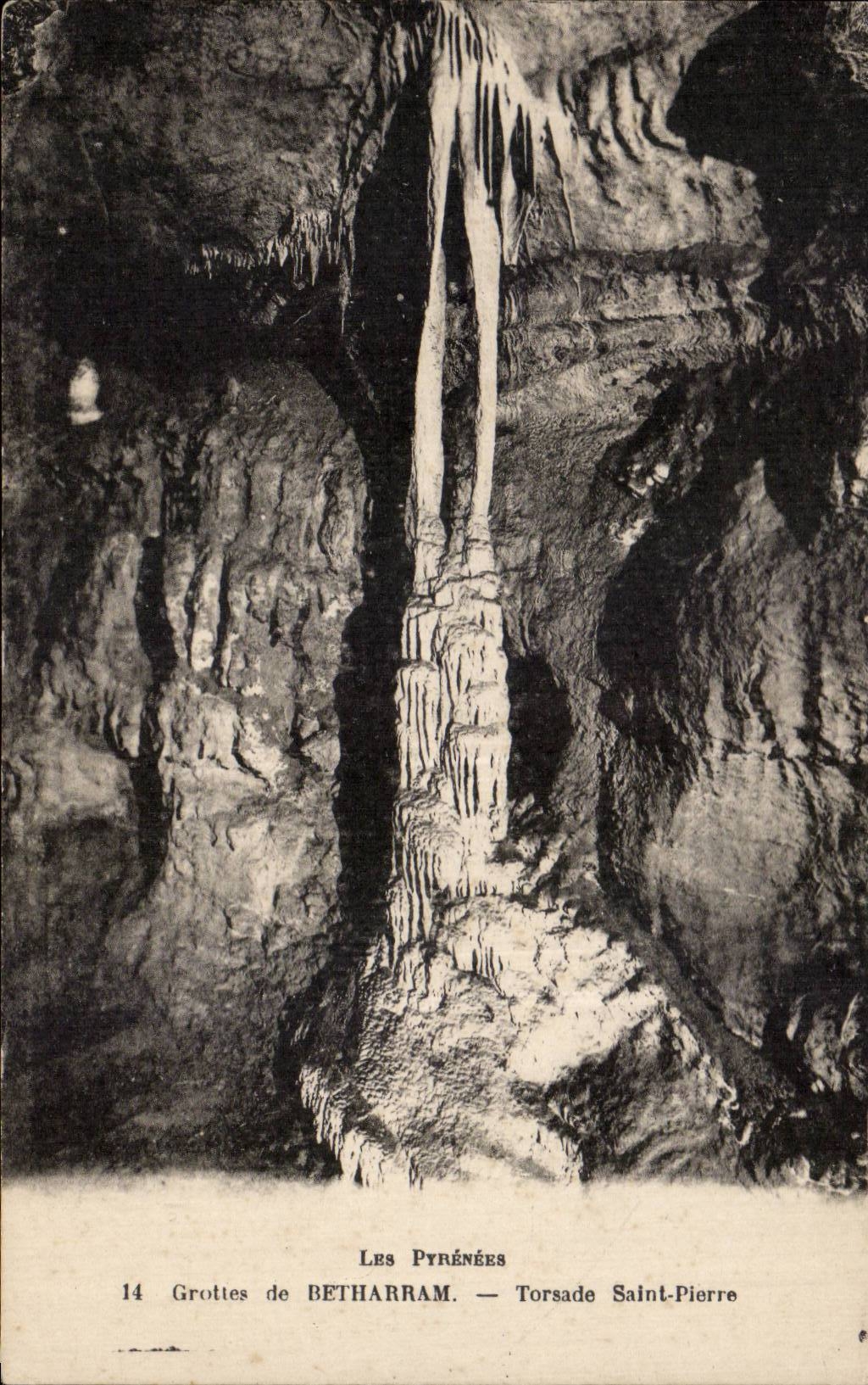 CPA Grottes of Betharram Twists St Pierre