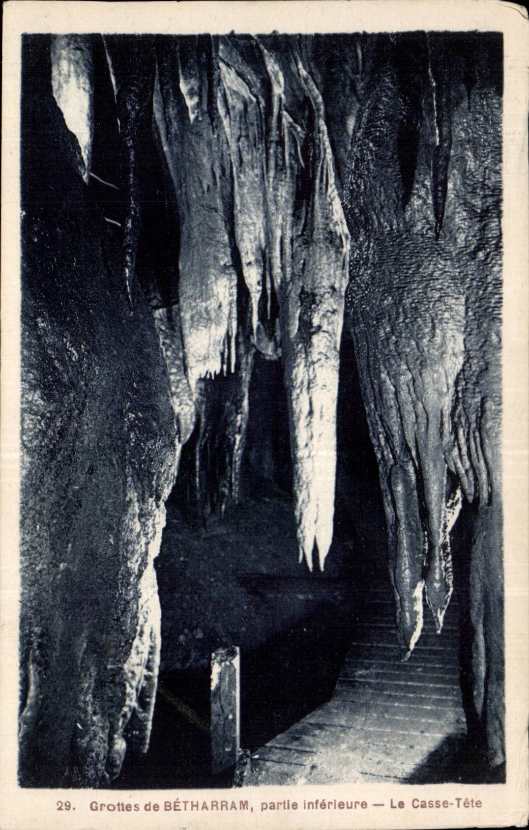 CPA Caves of Betharram the break-in head