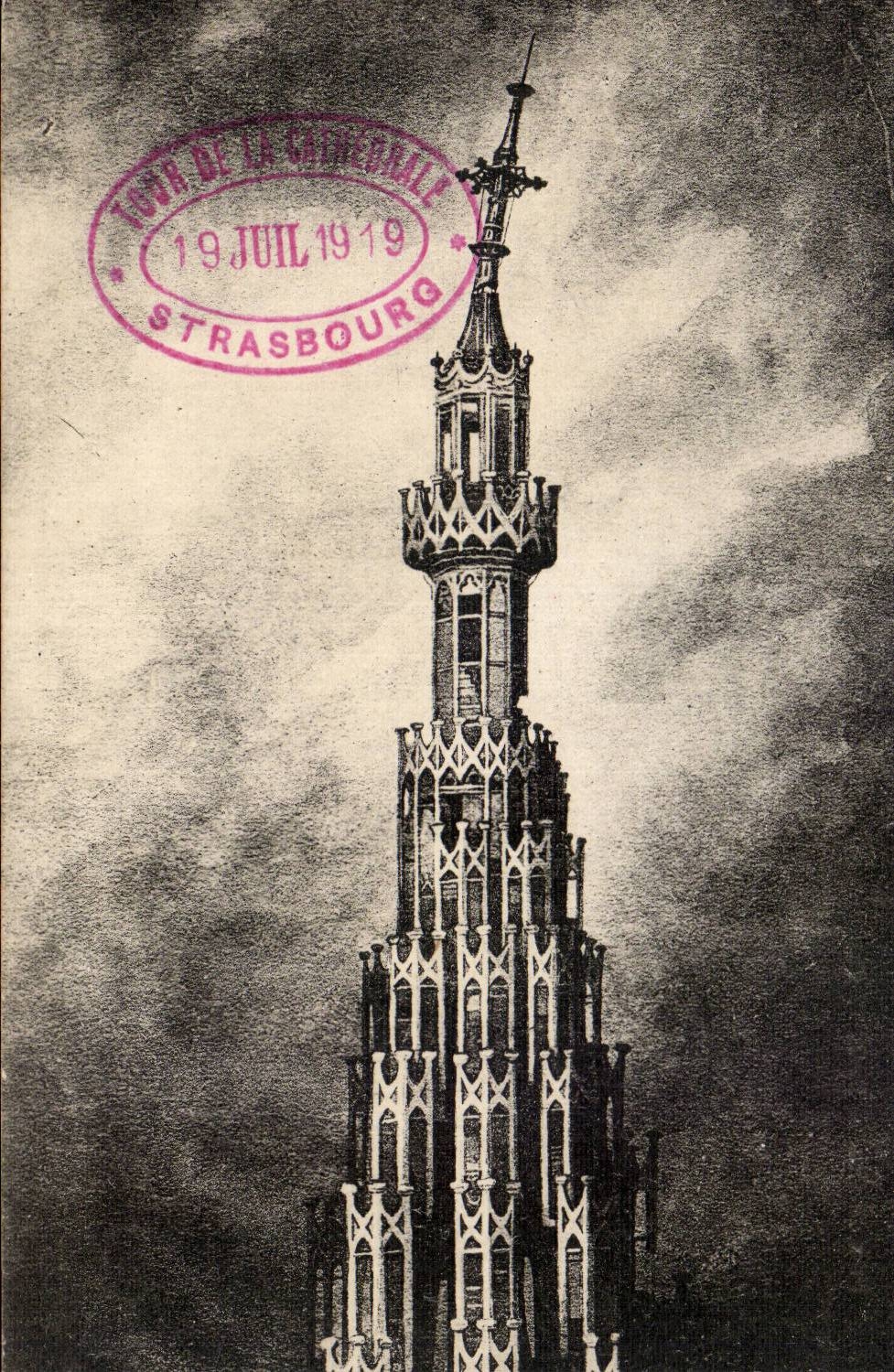 CPA Strasbourg Tower of the cathedral
