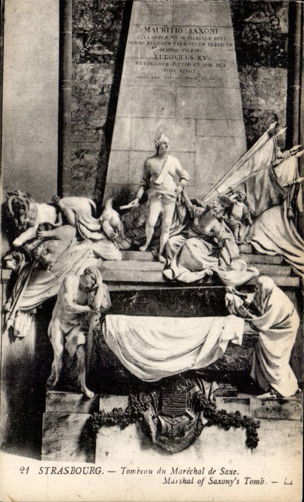 CPA Strasbourg Tomb of the Marshal of Saxony