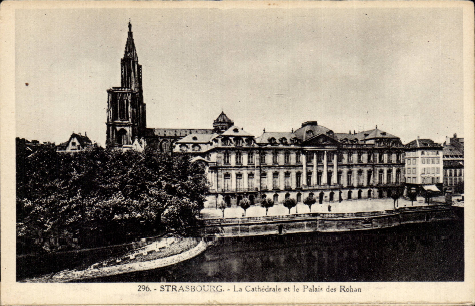 CPA Strasbourg the cathedral and the palate of the rohan