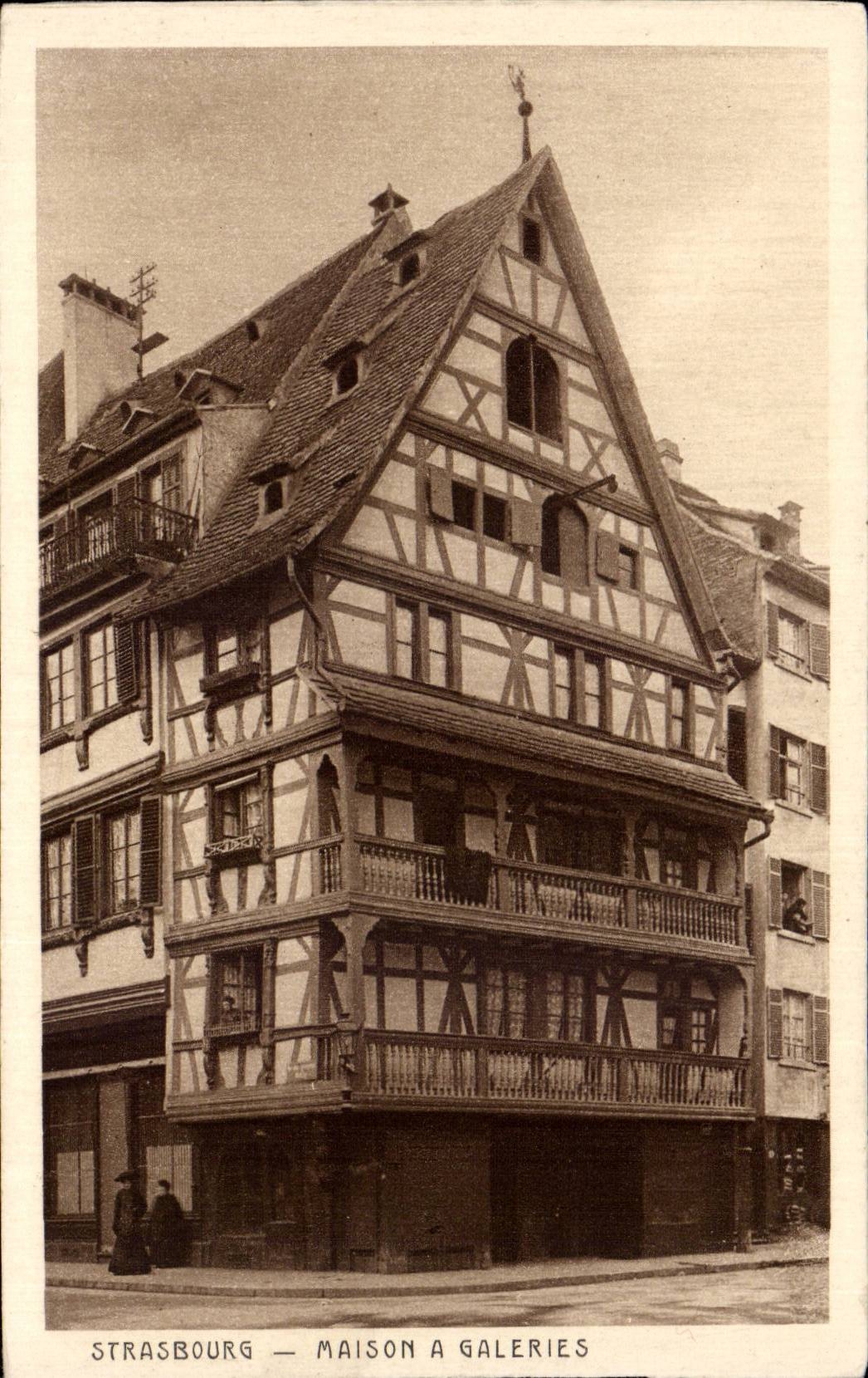 CPA Strasbourg Maison has Galeries