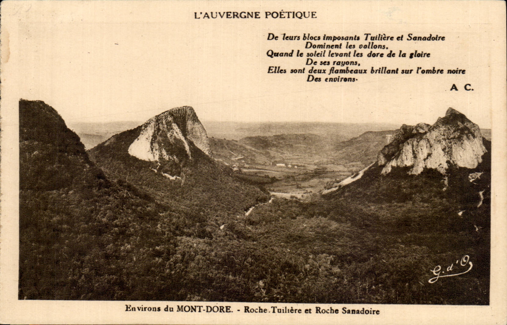 CPA Environs of the Mount Gilds Tuiliere Rock and rock sanadoire