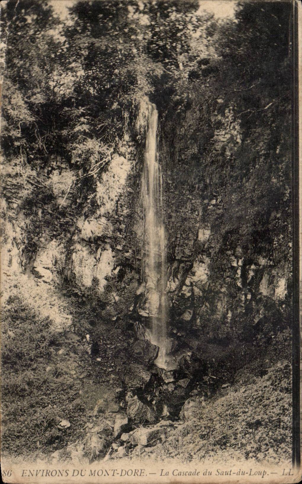 CPA surroundings of the Mount Gilds the cascade of the jump of the wolf