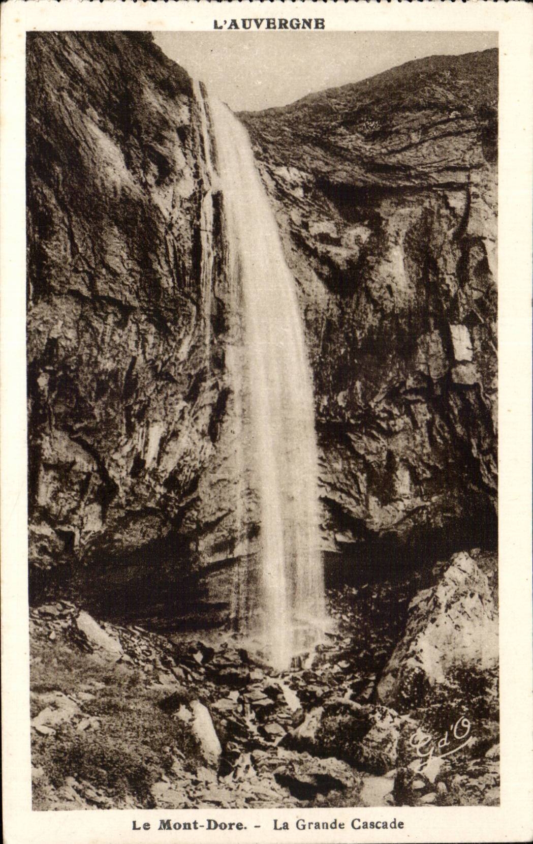 CPA the Mount Gilds the large cascade