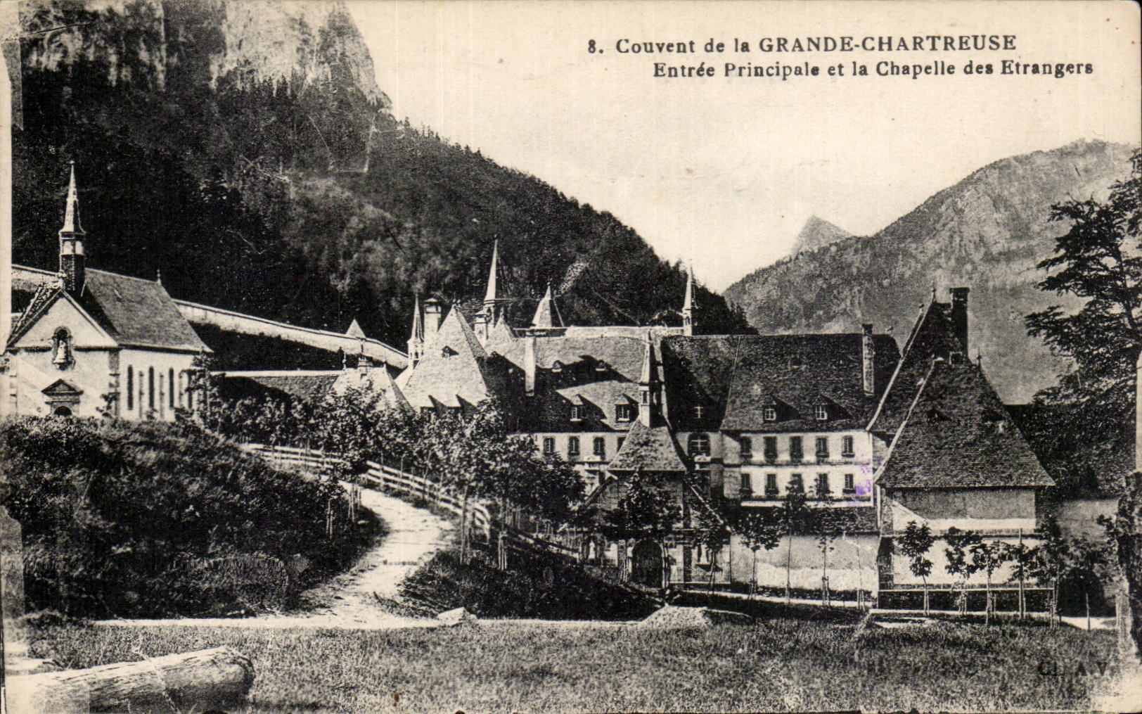 Entrada principal chartreuse grande de la cria de CPA y la cAmara acorazada del extranjero