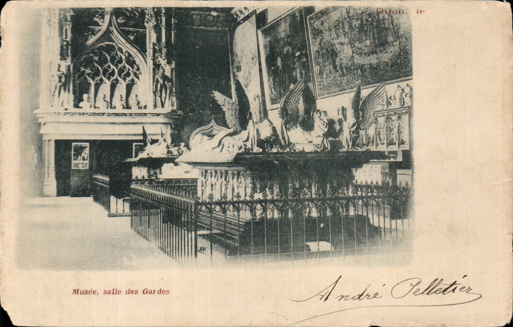 CPA Dijon Museum room of the guards