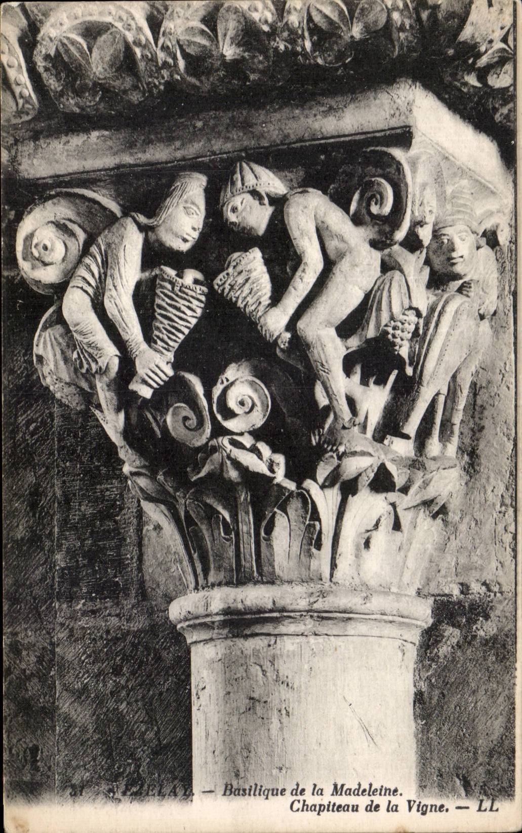 CPA Vezelay Basilica of the madeleine Capital of the vine