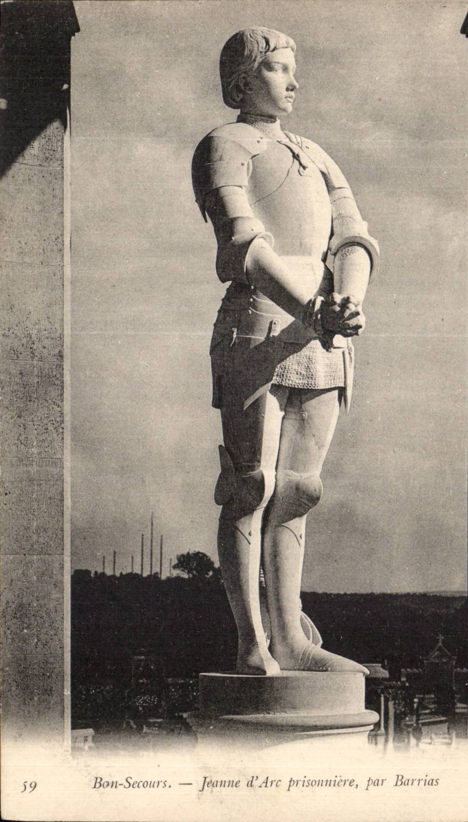 CPA Good Help Jeanne arc prisonniere by Barrias