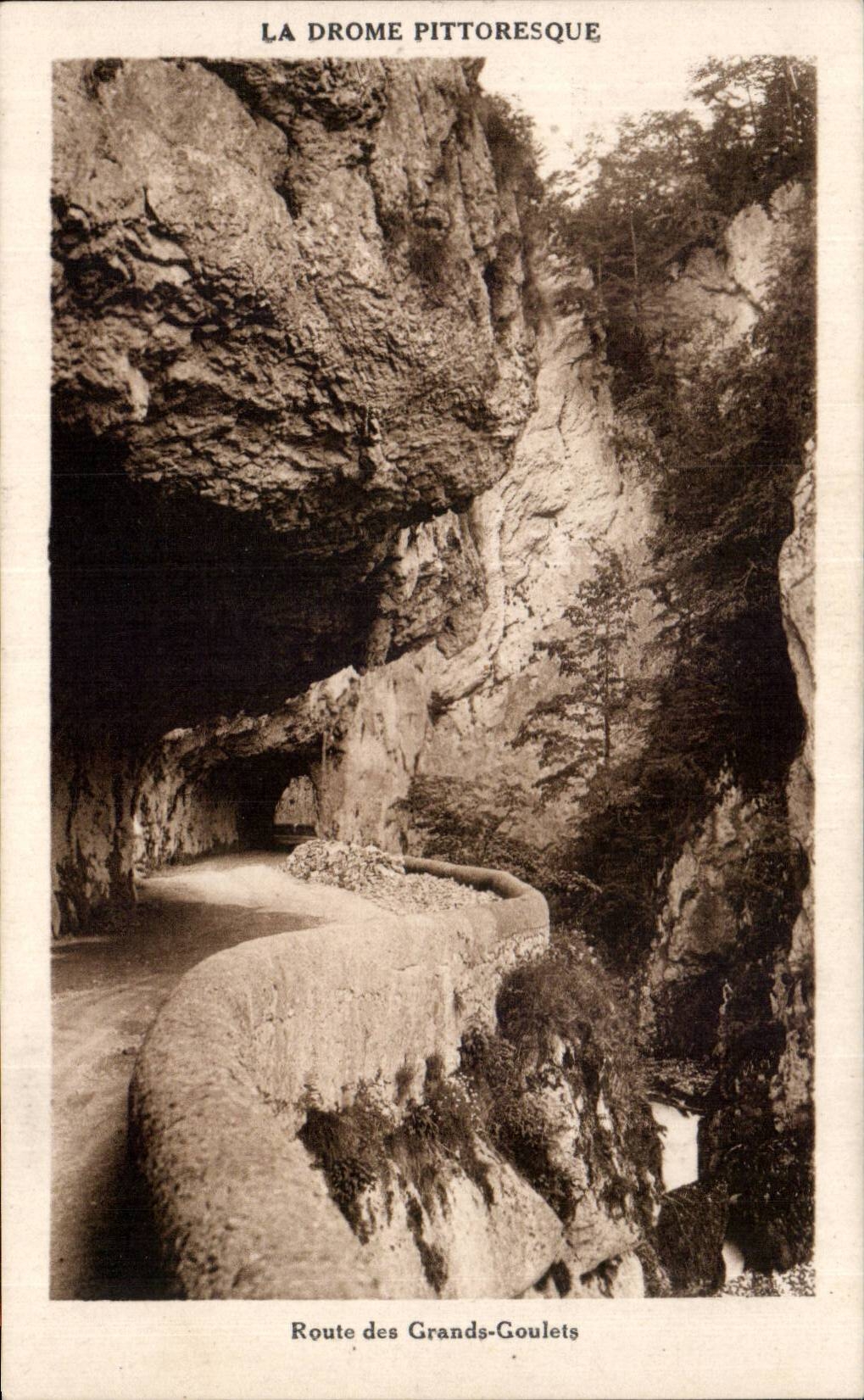 CPA Drome Road of the great narrow parts