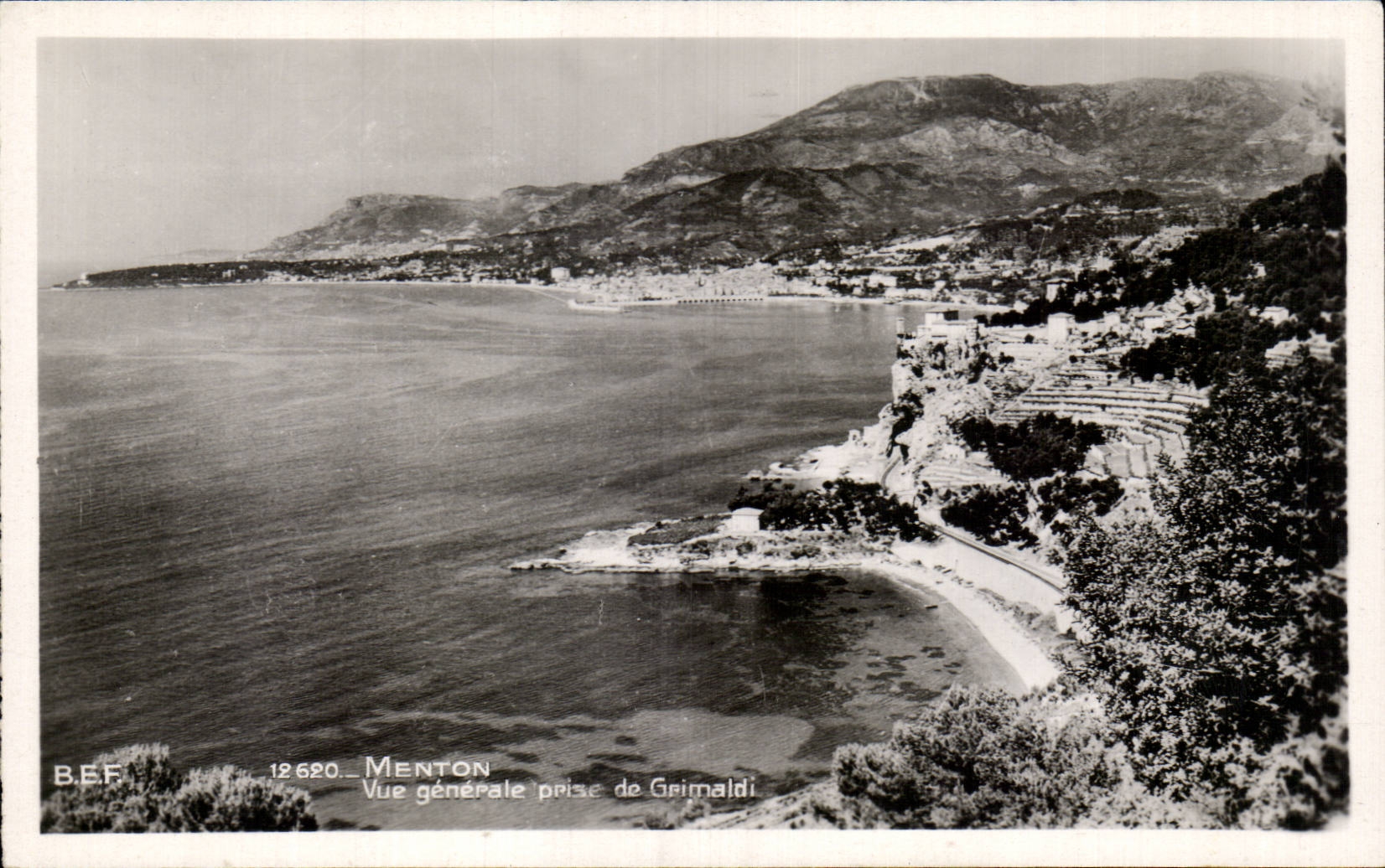 CPA Menton View taken of Grimaldi