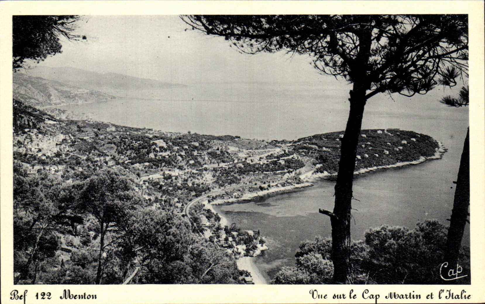 CPA Menton Seen on the Cape Martin and Italy