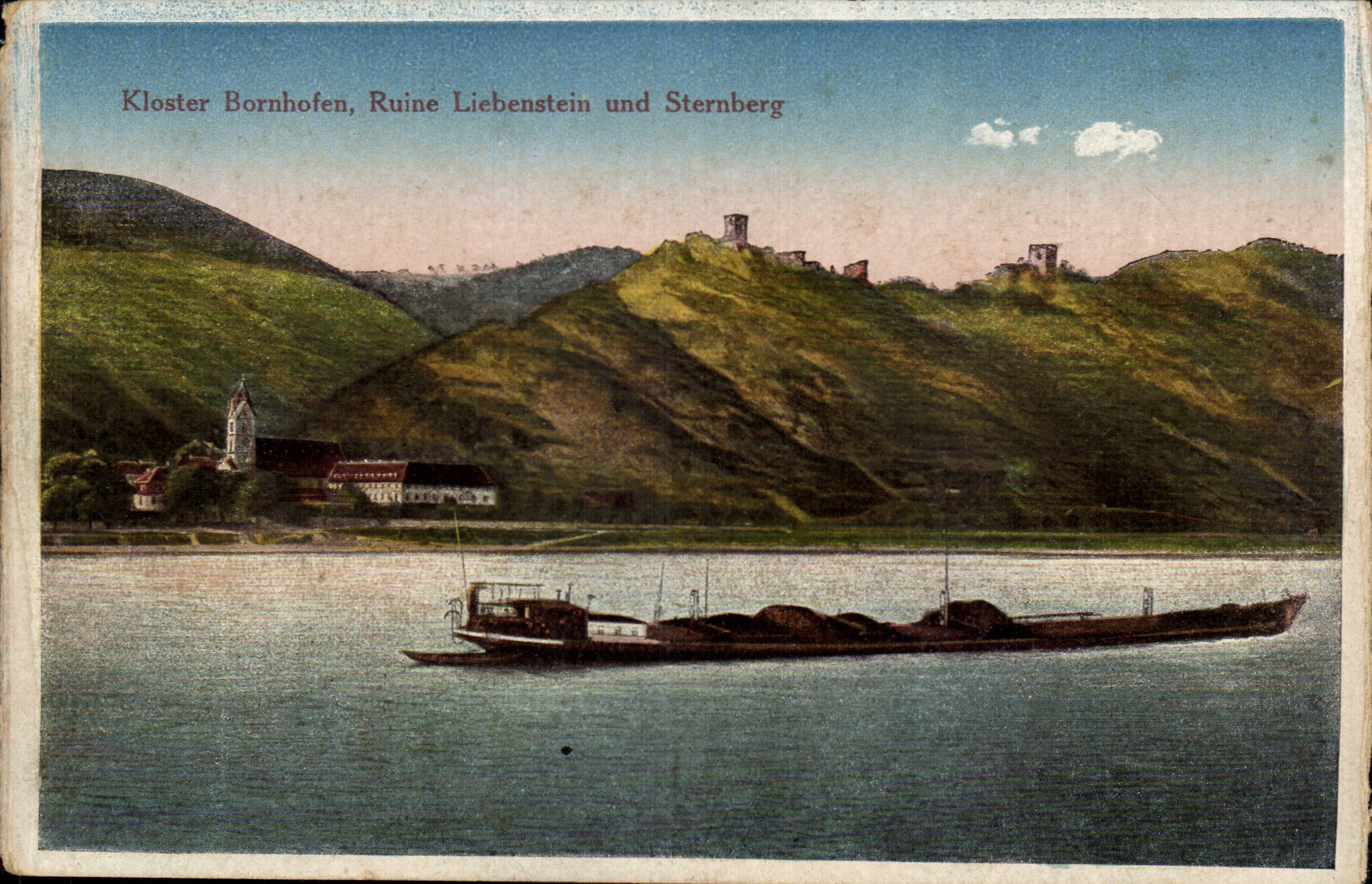 CPA Kloster Bornhofen arruina el und Sternberg de Liebenstein