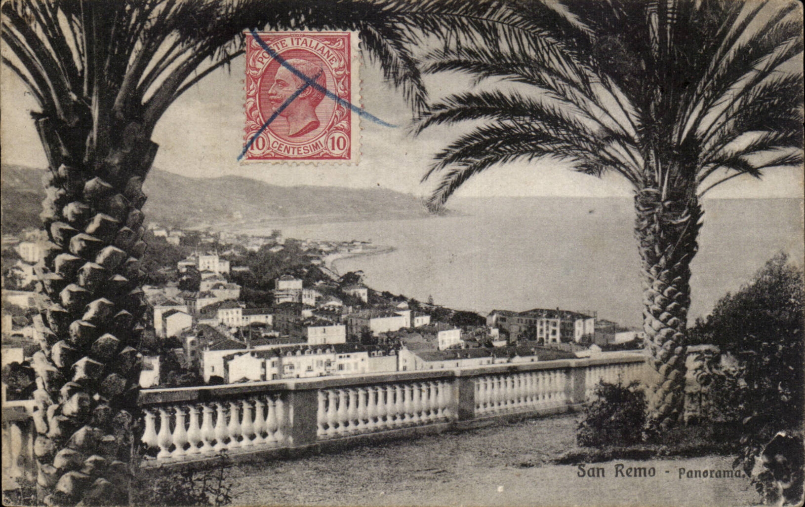 CPA Italy Italia San Remo panorama