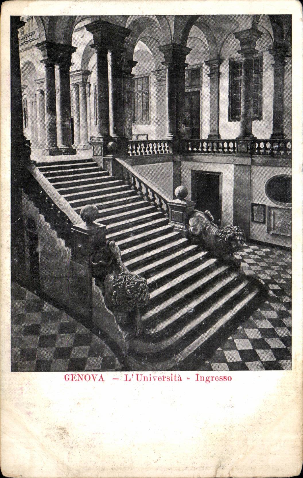 CPA Italy Italia Genova universita Ingresso