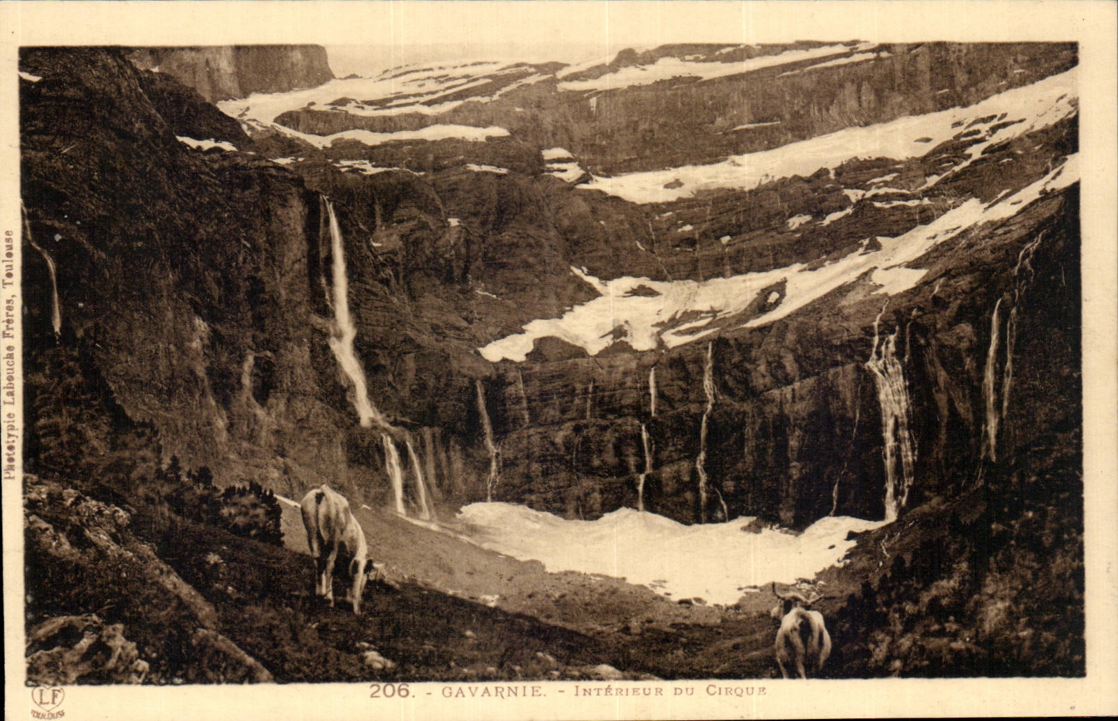 CPA Interior Gavarnie of the circus