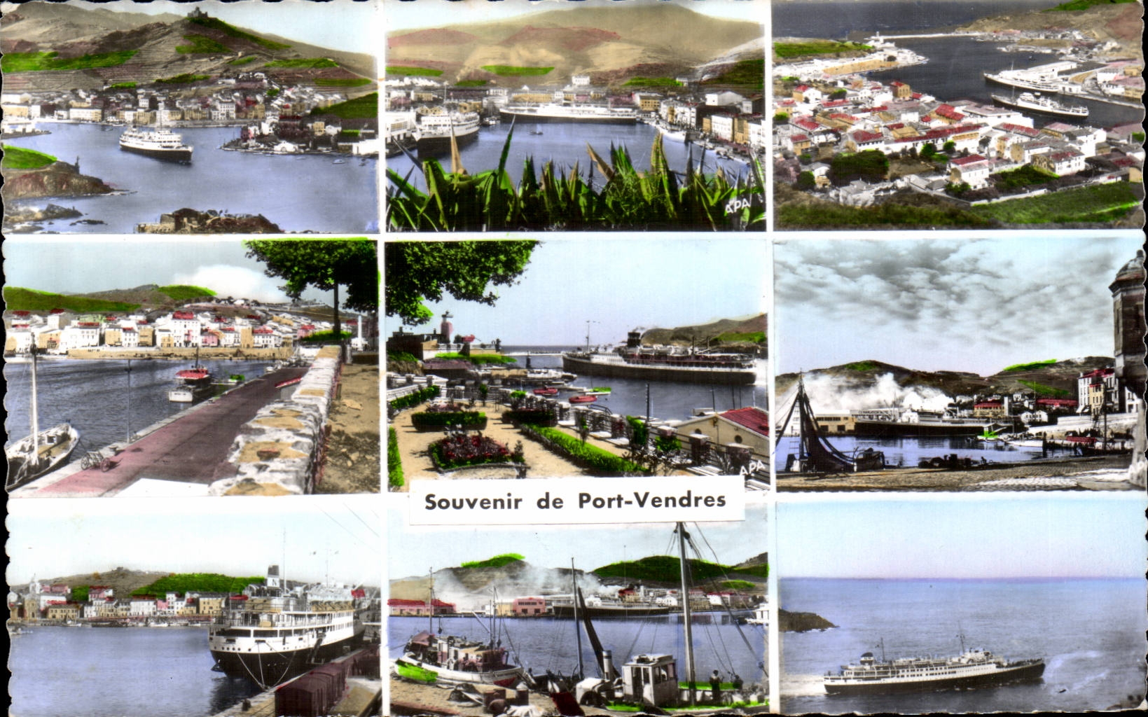 CPA Souvenir of Vendres Port