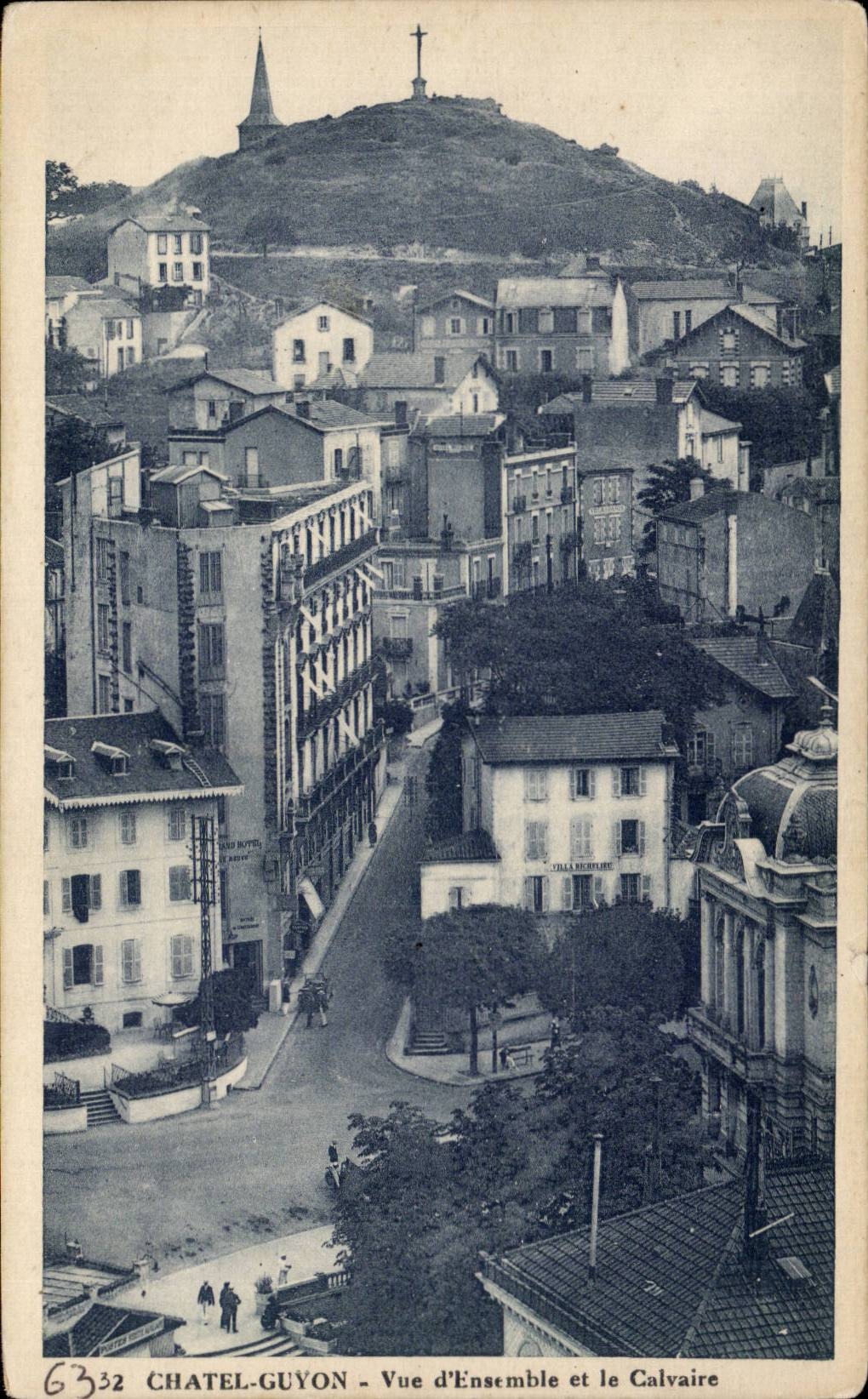 CPA Chatel Guyon visto junto y el martirio